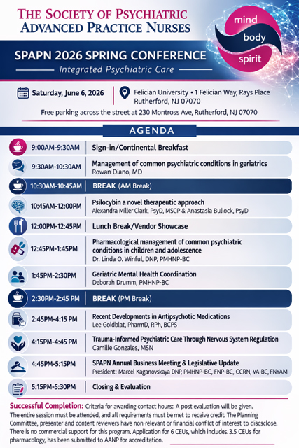 SPAPN 2026 Spring Conference Save the Date